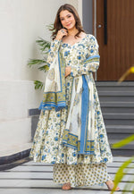 Load image into Gallery viewer, White Muslin Readymade Pakistani Suit
