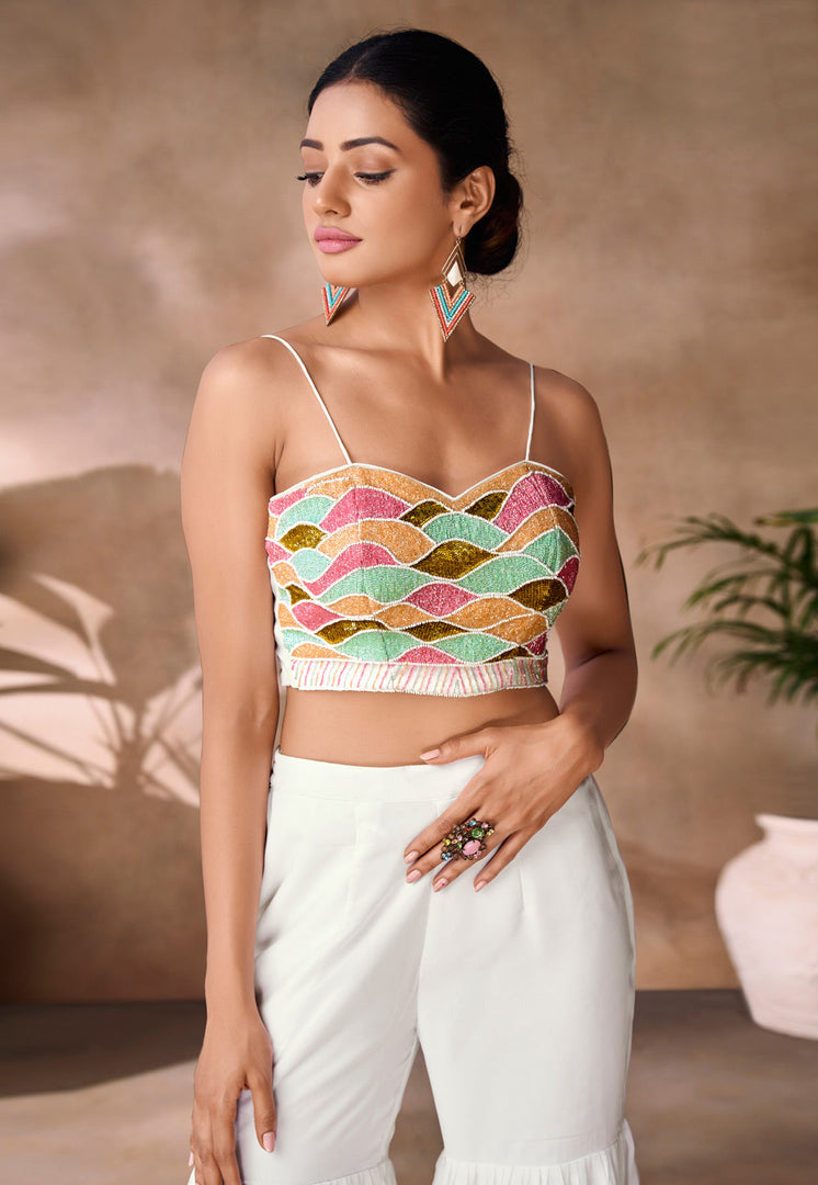 White Organza Co-Ords Set