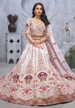Load image into Gallery viewer, White Organza Wedding Lehenga Choli
