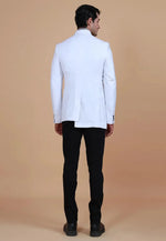 Load image into Gallery viewer, White Rayon Jodhpuri Suit
