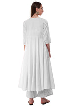 Load image into Gallery viewer, White Rayon Readymade Pakistani Suit

