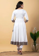 Load image into Gallery viewer, White Rayon Readymade Pant Style Suit
