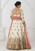 Load image into Gallery viewer, White Silk Lehenga Choli For Wedding
