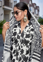 Load image into Gallery viewer, White Viscose Readymade Pant Style Suit
