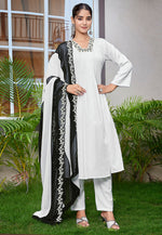 Load image into Gallery viewer, White Viscose Readymade Pant Style Suit
