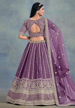 Load image into Gallery viewer, Wine Art Silk Circular Lehenga Choli
