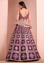 Load image into Gallery viewer, Wine Art Silk Lehenga Choli
