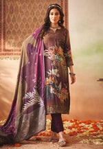 Load image into Gallery viewer, Wine Muslin Pakistani Suit
