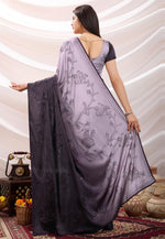 Load image into Gallery viewer, Wine Satin Half N Half Saree
