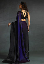 Load image into Gallery viewer, Wine Satin Silk Saree With Blouse
