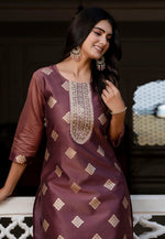 Load image into Gallery viewer, Wine Silk Long Tunic
