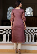 Load image into Gallery viewer, Wine Silk Long Tunic

