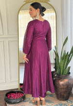 Load image into Gallery viewer, Wine Silk Readymade Pakistani Suit
