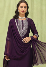 Load image into Gallery viewer, Wine Silk Readymade Pakistani Suit
