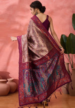 Load image into Gallery viewer, Wine Silk Saree With Blouse
