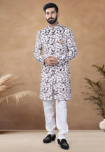 Load image into Gallery viewer, Wine Velvet Indo Western Suit

