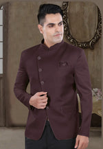Load image into Gallery viewer, Wine Viscose Jodhpuri Suit
