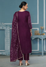Load image into Gallery viewer, Wine Viscose Pant Style Suit
