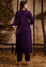 Load image into Gallery viewer, Wine Viscose Rayon Readymade Pakistani Suit
