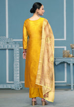 Load image into Gallery viewer, Yellow Banarasi Pant Style Suit
