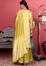 Load image into Gallery viewer, Yellow Chanderi Readymade Sharara Suit
