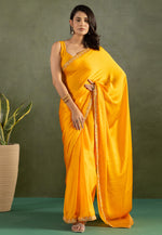 Load image into Gallery viewer, Yellow Chiffon Saree With Blouse
