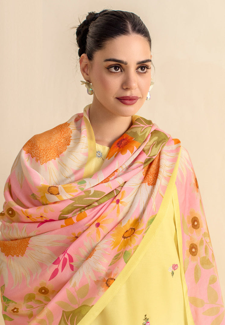 Yellow Cotton Pakistani Suit