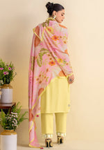 Load image into Gallery viewer, Yellow Cotton Pakistani Suit

