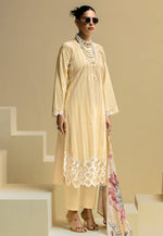 Load image into Gallery viewer, Yellow Cotton Pant Style Suit
