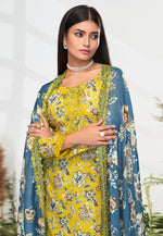 Load image into Gallery viewer, Yellow Cotton Pant Style Suit
