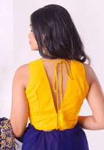 Load image into Gallery viewer, Yellow Cotton Readymade Blouse
