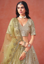 Load image into Gallery viewer, Yellow Georgette Circular Lehenga Choli
