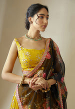 Load image into Gallery viewer, Yellow Georgette Lehenga Choli
