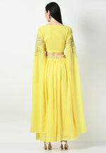 Load image into Gallery viewer, Yellow Georgette Lehenga Choli
