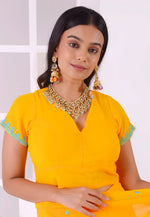 Load image into Gallery viewer, Yellow Georgette Readymade Blouse
