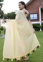 Load image into Gallery viewer, Yellow Georgette Saree With Blouse
