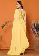 Load image into Gallery viewer, Yellow Georgette Saree With Blouse
