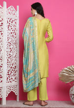 Load image into Gallery viewer, Yellow Muslin Pakistani Suit
