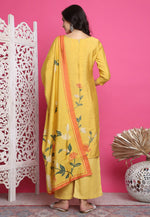 Load image into Gallery viewer, Yellow Muslin Palazzo Suit
