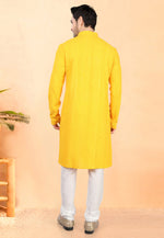 Load image into Gallery viewer, Yellow Rayon Kurta Pajama
