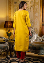 Load image into Gallery viewer, Yellow Shimmer Long Tunic
