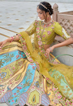Load image into Gallery viewer, Yellow Silk Lehenga Choli

