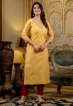 Load image into Gallery viewer, Yellow Silk Long Tunic
