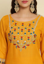 Load image into Gallery viewer, Yellow Silk Readymade Pakistani Suit
