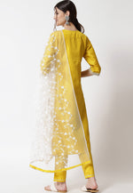 Load image into Gallery viewer, Yellow Silk Readymade Pakistani Suit
