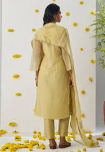 Load image into Gallery viewer, Yellow Silk Readymade Pakistani Suit
