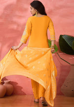 Load image into Gallery viewer, Yellow Silk Readymade Pakistani Suit

