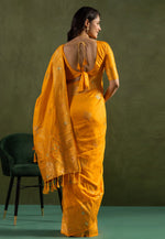 Load image into Gallery viewer, Yellow Silk Saree With Blouse

