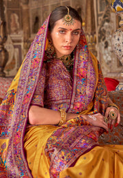 Yellow Silk Saree With Blouse
