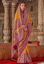 Load image into Gallery viewer, Yellow Silk Saree With Blouse
